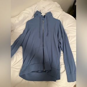 Blue zip up